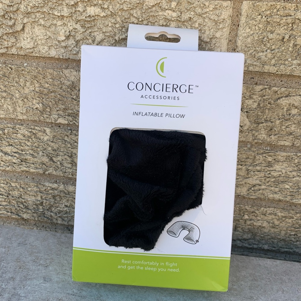 Concierge Inflatable Travel Pillow - Black